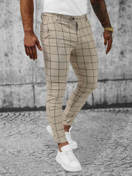 Pánske Chino Nohavice Béžové OZONEE O/P4009