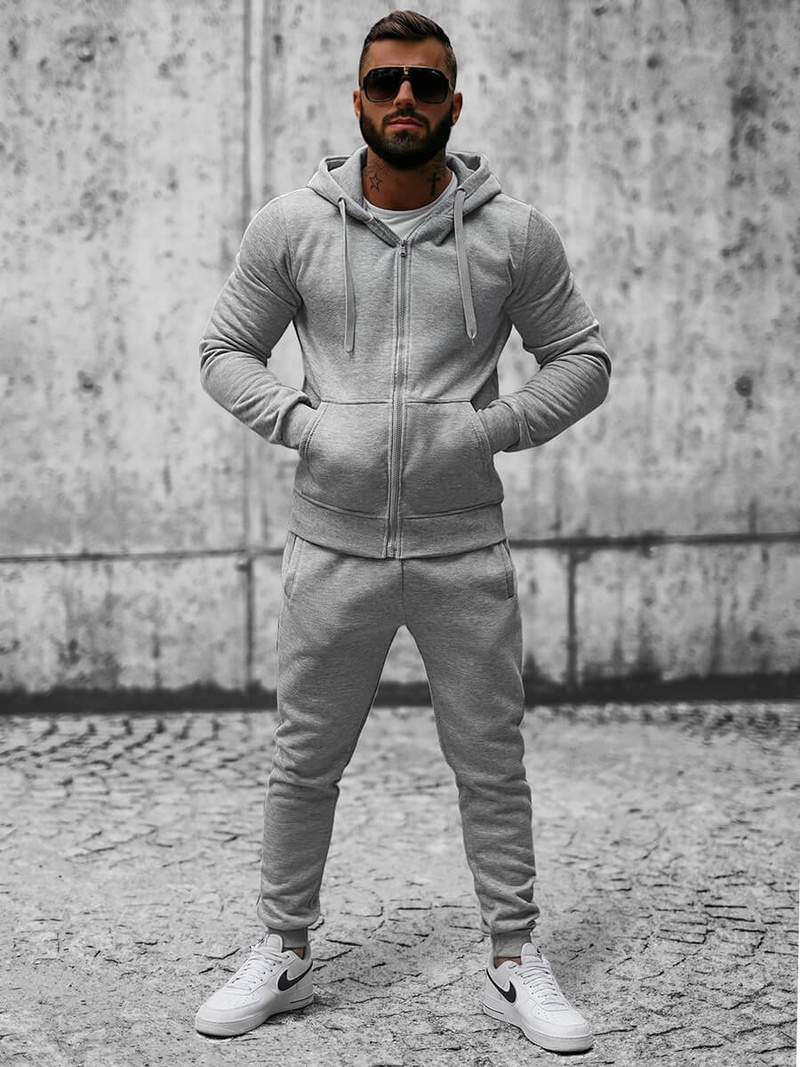 Pánska Tepláková Súprava Šedá OZONEE JS/XW2008