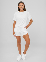 Dámska Velúrová Tepláková Súprava Biele OZONEE JS/35C1717/1