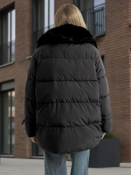 Dámska bunda čierna OZONEE JS/16M9185/392