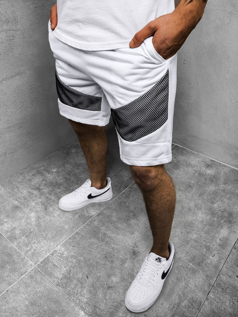 Pánske kraťasy Biele JS/KS2503Z