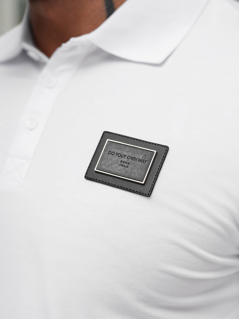 Pánska Polokošeľa Bielé OZONEE NB/MT3124