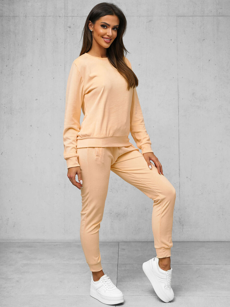 Dámska Velúrová Tepláková Súprava Lososové OZONEE O/8C1173/150Z