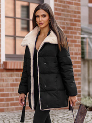 Dámska bunda čierna OZONEE JS/16M9165/392