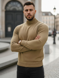 Pánsky Sveter Camelový OZONEE V/V24503