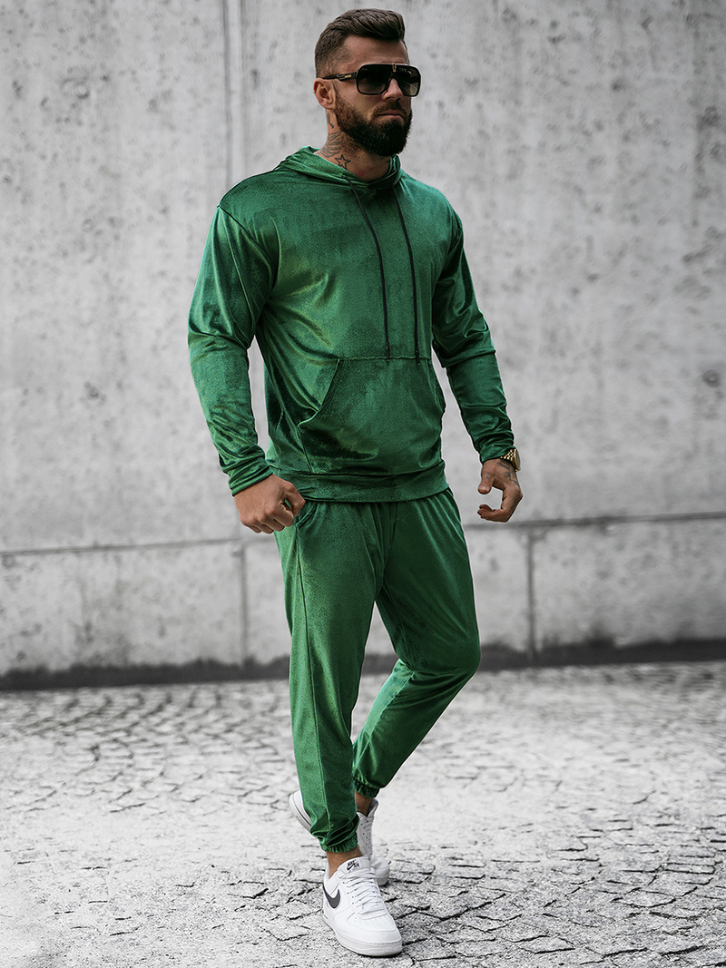 Pánska Tepláková Súprava Zelený OZONEE O/D7517