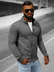 Pánska Mikina Tmavo-Sivá OZONEE JS/2002Z