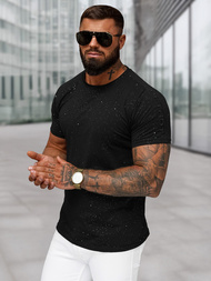 Pánske Tričko Čierne OZONEE O/QQ1388