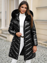 Dámska bunda čierna OZONEE JS/16M9100/392Z