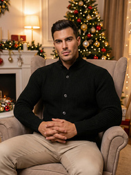 Pánsky Sveter Čierny OZONEE NB/MM6020/4Z