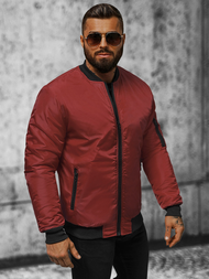 Pánska Bunda Bordová OZONEE JS/AK95Z