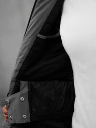 Dámska zimná Bunda Tmavo-sivá OZONEE JS/HH012/2Z