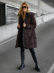 Dámska Zimná Bunda Čokoláda OZONEE JS/16M9302/158