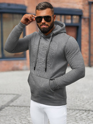 Pánska Mikina Grafitová OZONEE NB/MF2012