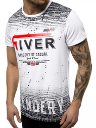 Pánske Tričko Biele OZONEE JS/SS10960