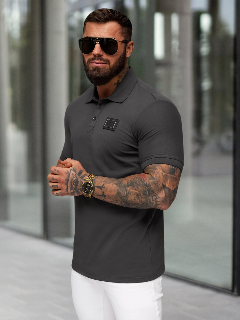 Pánska Polokošeľa Grafitové OZONEE NB/MT3124