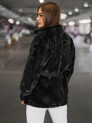 Dámska bunda čierna OZONEE JS/11Z8075Z