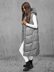 Dámska Vesta Sivé OZONEE JS/5M3183/105