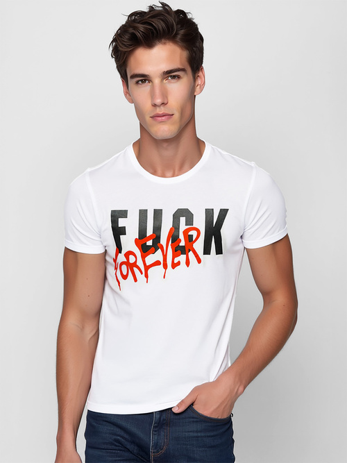 Pánske Tričko Biele OZONEE O/T1267/1Z