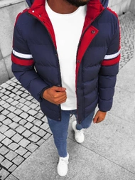 Pánska Bunda Námornícka Modrá OZONEE JS/M8103