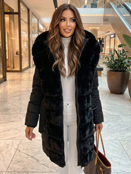 Dámska bunda čierna OZONEE JS/5M3158/392Z