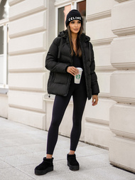 Dámska bunda čierna OZONEE JS/5M3251/392Z