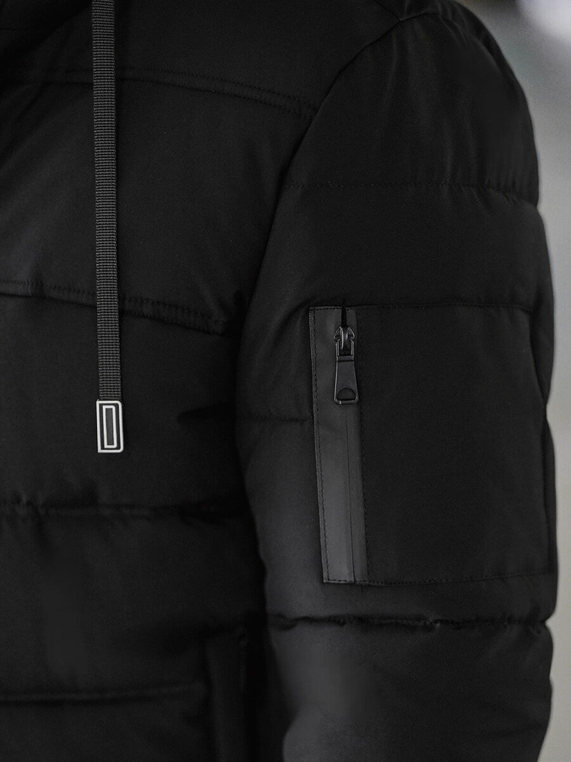 Pánska Bunda Čierna OZONEE JS/31M5003Z