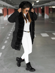 Dámska bunda čierna OZONEE JS/5M3158/392Z