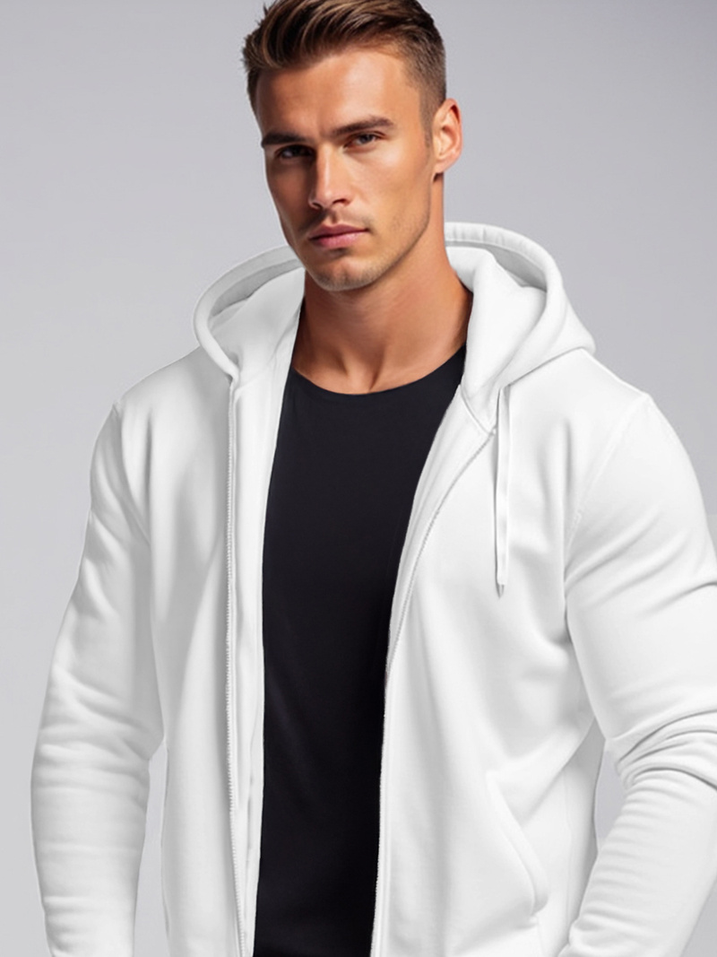 Pánska Mikina Biela OZONEE JS/2008