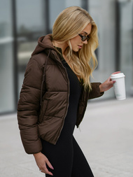 Dámska Bunda Čokoláda OZONEE JS/16M9187/158