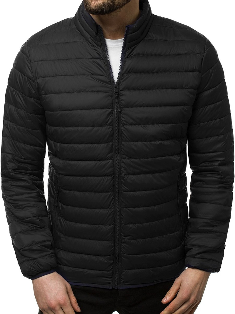 Pánska Bunda Čierna OZONEE JS/LY33