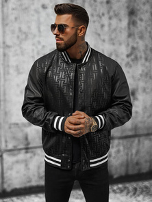 Pánska Bunda Čierna OZONEE O/3A172