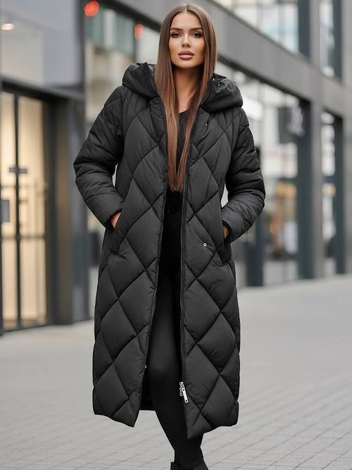 Dámska bunda čierna OZONEE JS/5M3173/392Z