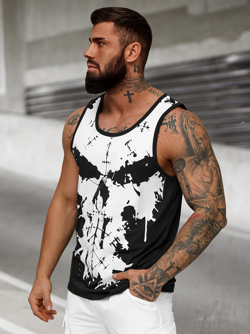 Pánske Tielko Čierne OZONEE JS/8B1708/3Z