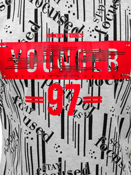 Pánske Tričko Sivé OZONEE JS/KS1993Z