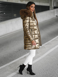 Dámska Bunda Zlato OZONEE JS/16M9120/403Z