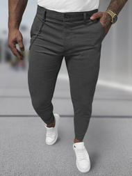 Pánske Chino Nohavice Grafitové OZONEE DJ/3300