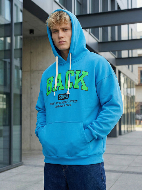 Pánska Mikina Modrá OZONEE O/TT30513Z