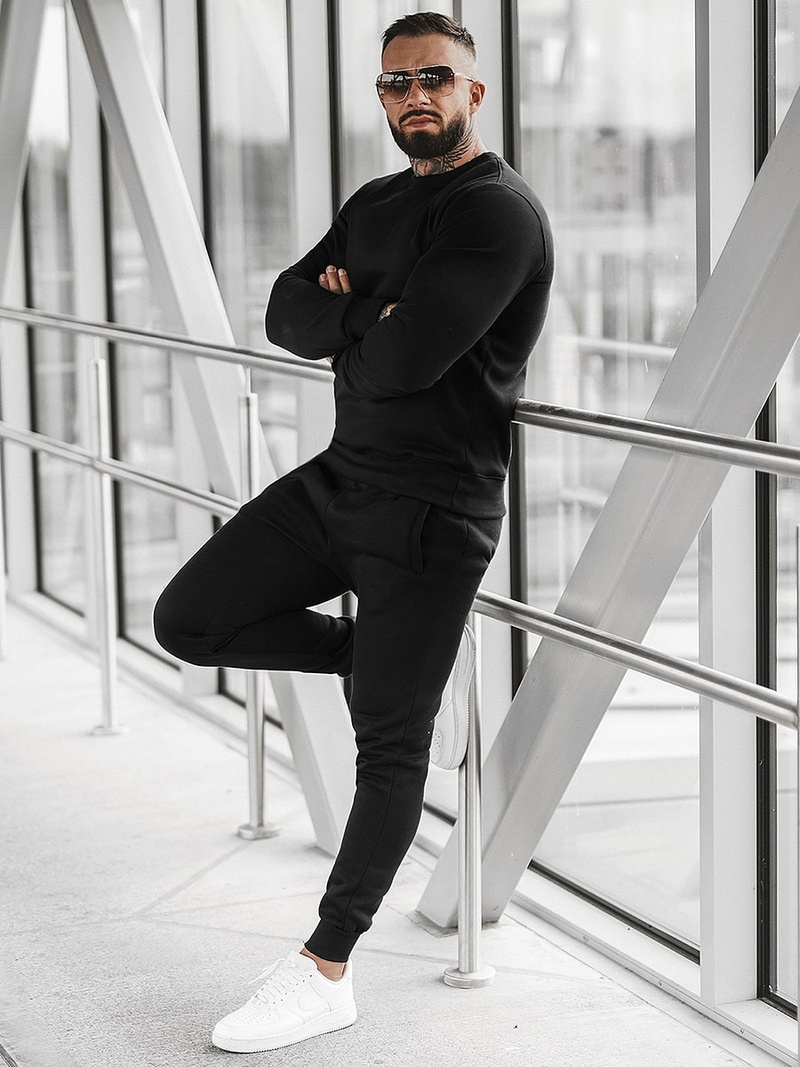 Pánska Tepláková Súprava Čierny OZONEE JS/XW2001