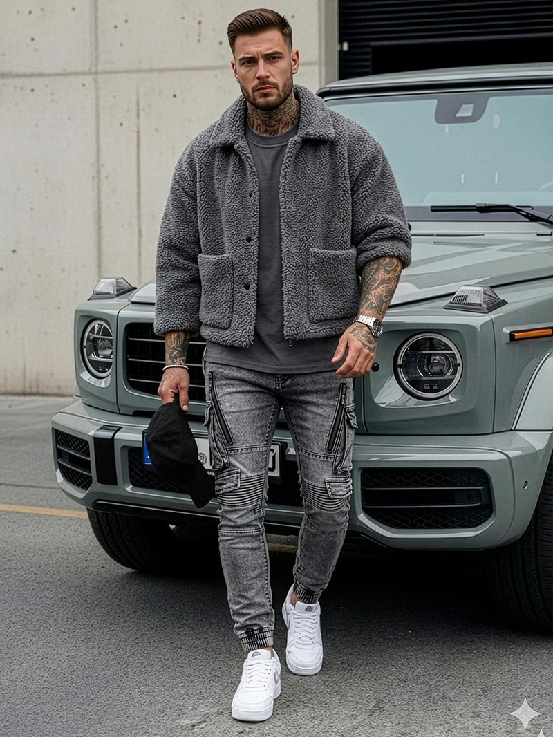 Pánske Rifle Grafitové OZONEE O/E10017Z