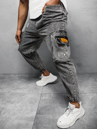 Pánske jogger nohavice Sivé OZONEE O/K153/17