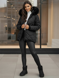 Dámska bunda čierna OZONEE JS/16M9296/392Z