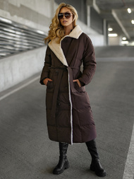 Dámska Bunda Čokoláda OZONEE JS/16M9168/158