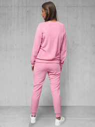 Dámska Velúrová Tepláková Súprava Prášková Ružová OZONEE O/8C1173/38Z