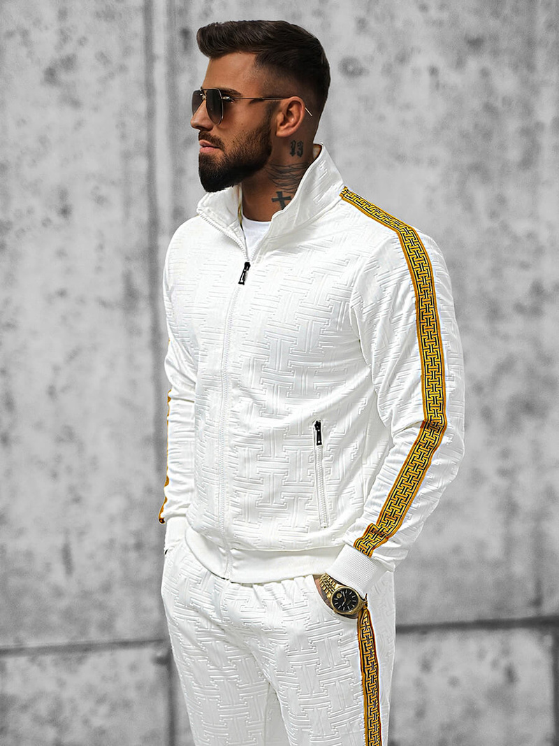 Pánska Tepláková Súprava Biely OZONEE O/3A163