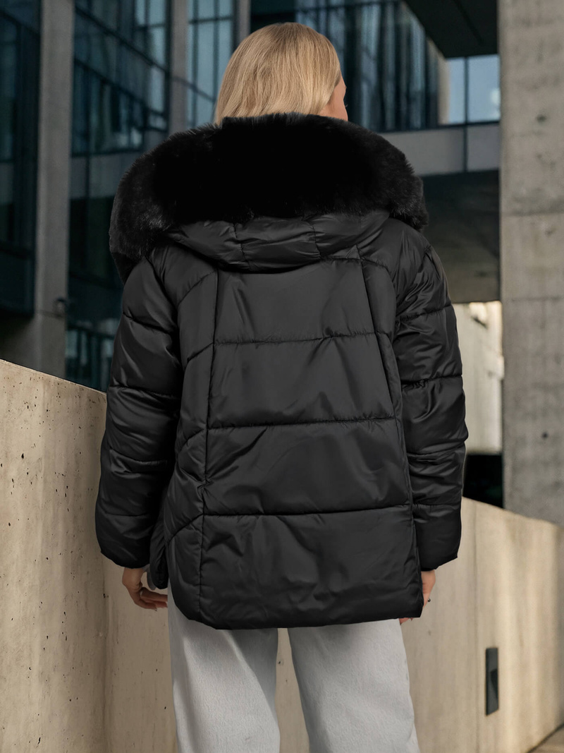 Dámska bunda čierna OZONEE O/16M9179/392Z