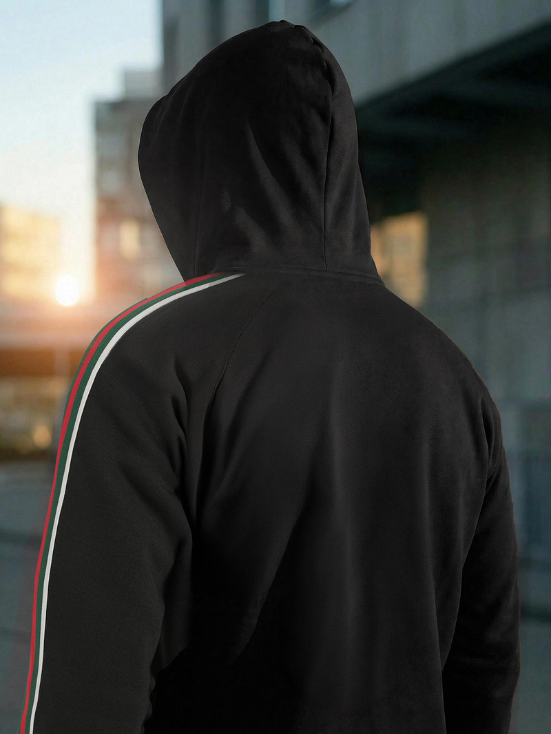 Pánska Mikina Čierna OZONEE JS/8B1731/3