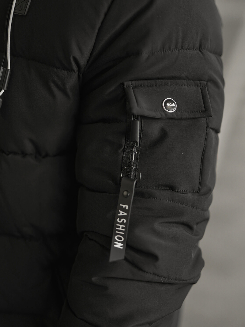 Pánska Bunda Čierna OZONEE JS/57M7502/392Z