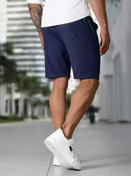 Pánske Chino Kraťasy Námornícke Modré OZONEE TMK/DC809/3Z