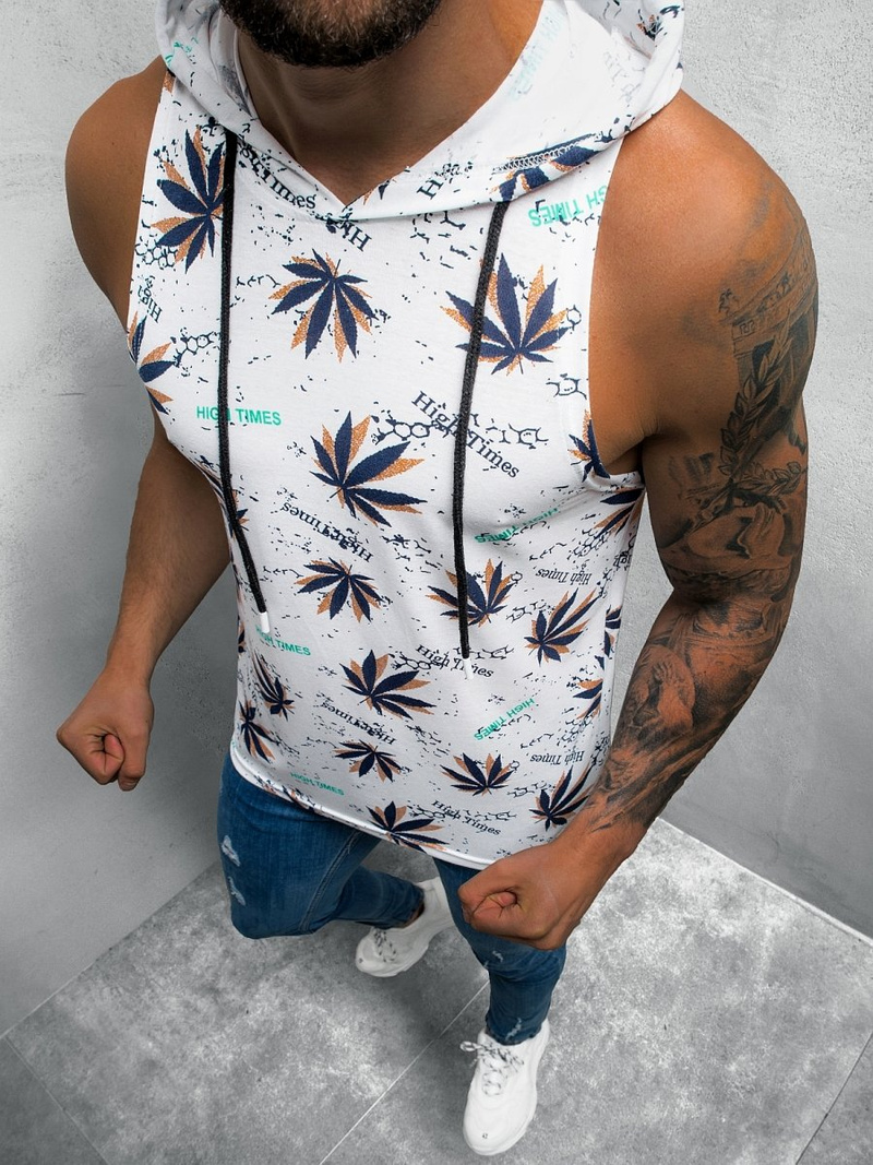 Pánske tielko biele OZONEE O/BL305Z